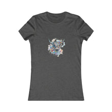  CHILL STITCH – Women’s Bella Canvas -T-shirt – Watercolor Highland Cow – V3