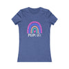 CHILL STITCH – Women’s Bella Canvas – Mom T-shirt –Mom Life Rainbow