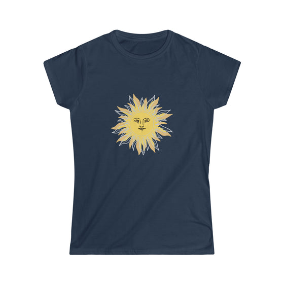 CHILL STITCH | Women's Soft style Tee  Sun's Face Warmth T-shirt