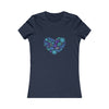 CHILL STITCH – Women’s Bella Canvas -T-shirt –  Flower Heart