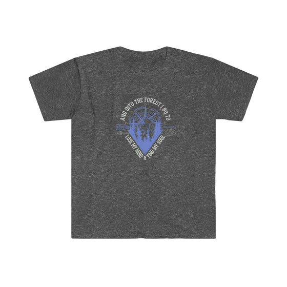 CHILL STITCH – Outdoor Camping Life - Unisex Softstyle T-Shirt – Mountains Compass Soul