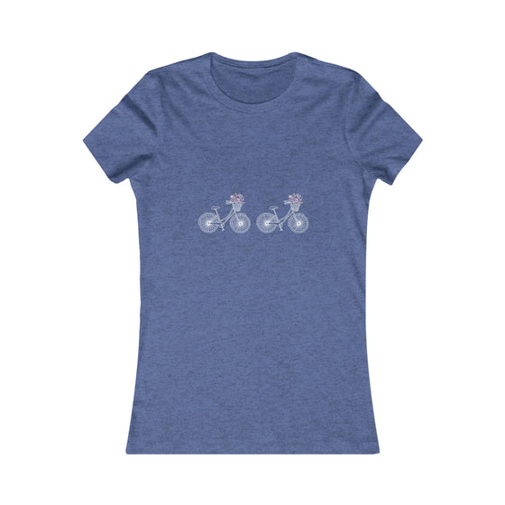 CHILL STITCH – Women’s Bella Canvas -T-shirt – Bicycle Wildflowers