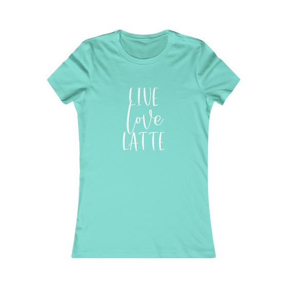 Coffee Lovers Short Sleeve Tee | Live Love Latte T-Shirt