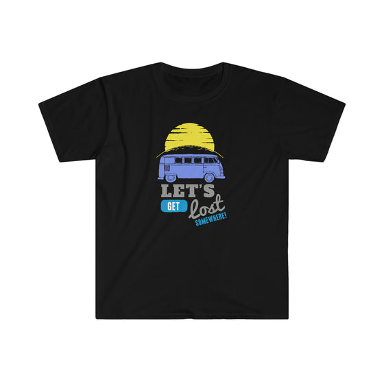 CHILL STITCH – Outdoor Camping Life - Unisex Softstyle T-Shirt – VW Bus Let's Get Lost