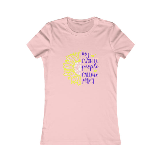 CHILL STITCH – Women’s Bella Canvas – Mama T-shirt – Mama Favorite Sunflower