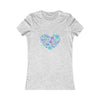 CHILL STITCH – Women’s Bella Canvas -T-shirt –  Flower Heart