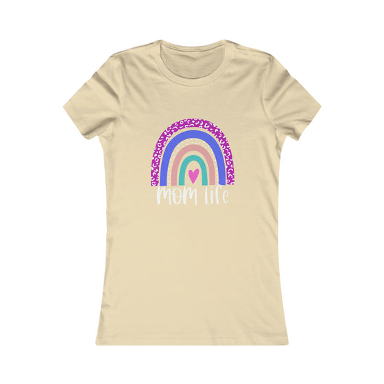 CHILL STITCH – Women’s Bella Canvas – Mom T-shirt –Mom Life Rainbow