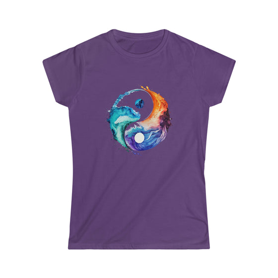 Yin Yang Symbol  V3  T-Shirt | Women's Soft style Tee