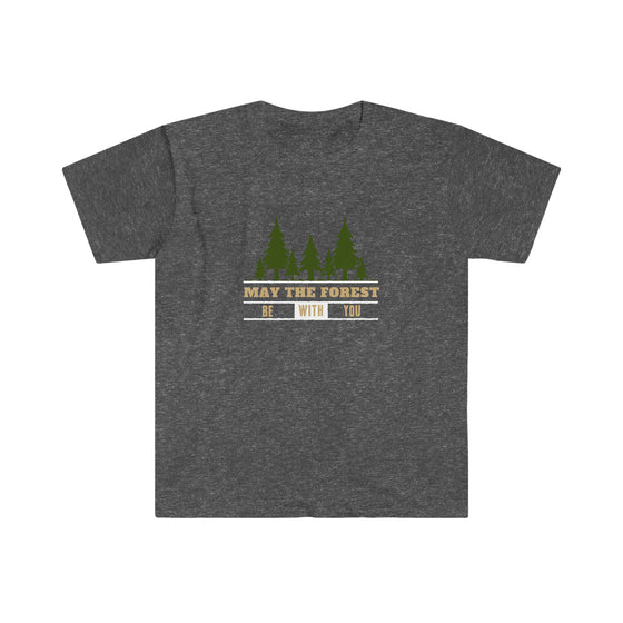 CHILL STITCH – Outdoor Life - Unisex Softstyle T-Shirt – May The Forest Be With You