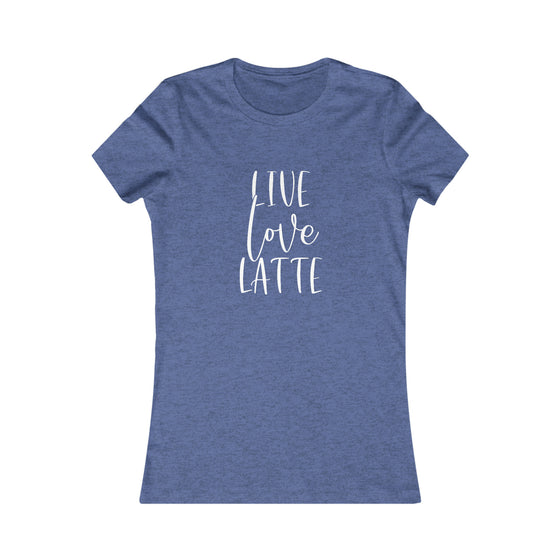 Coffee Lovers Short Sleeve Tee | Live Love Latte T-Shirt