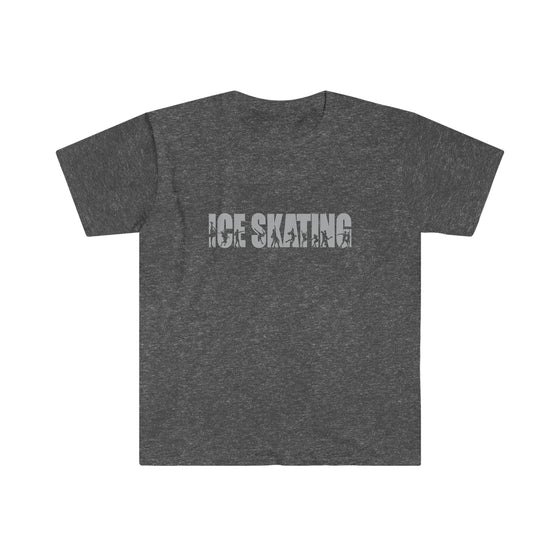 CHILL STITCH – Sporting Name Athlete Silhouettes - Unisex Soft Style T-Shirt – Ice Skating