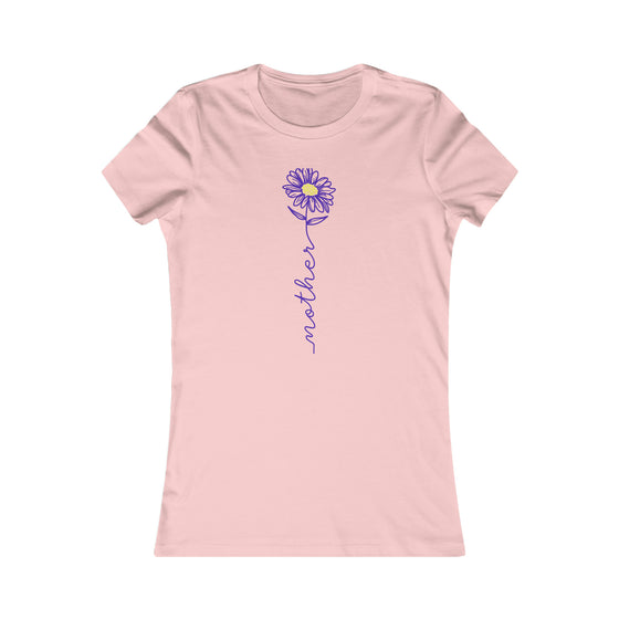 CHILL STITCH – Women’s Bella Canvas – Mama T-shirt – Mother Flower Stem