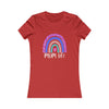 CHILL STITCH – Women’s Bella Canvas – Mom T-shirt –Mom Life Rainbow