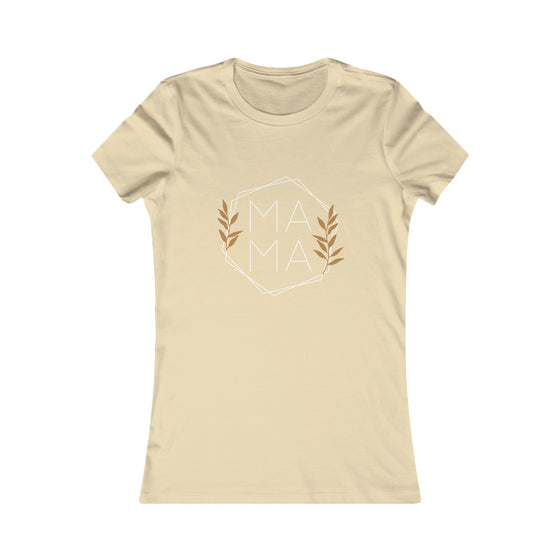 CHILL STITCH – Women’s Bella Canvas – Mama T-shirt – Mama Leaves Hexagonal