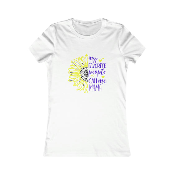 CHILL STITCH – Women’s Bella Canvas – Mama T-shirt – Mama Favorite Sunflower