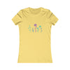 CHILL STITCH – Women’s Bella Canvas -T-shirt –  Flower Row