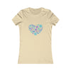 CHILL STITCH – Women’s Bella Canvas -T-shirt –  Flower Heart