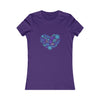 CHILL STITCH – Women’s Bella Canvas -T-shirt –  Flower Heart