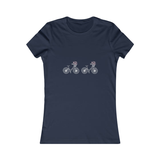 CHILL STITCH – Women’s Bella Canvas -T-shirt – Bicycle Wildflowers