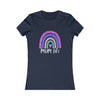 CHILL STITCH – Women’s Bella Canvas – Mom T-shirt –Mom Life Rainbow