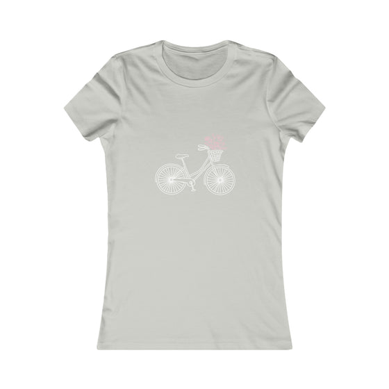 CHILL STITCH – Women’s Bella Canvas -T-shirt – Bicycle Wildflowers