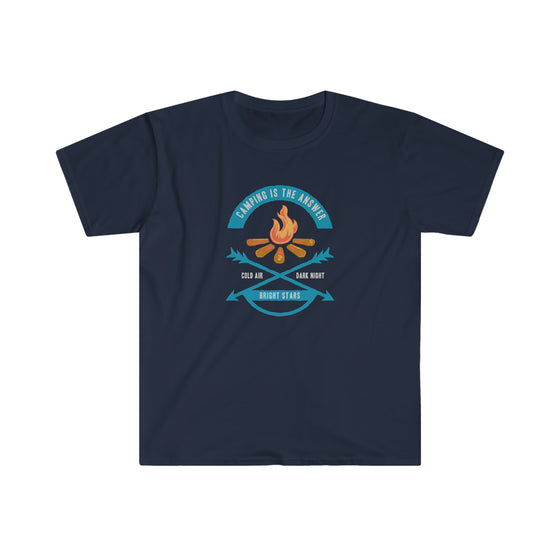 CHILL STITCH – Outdoor Camping Life - Unisex Softstyle T-Shirt – Camping Is the Answer