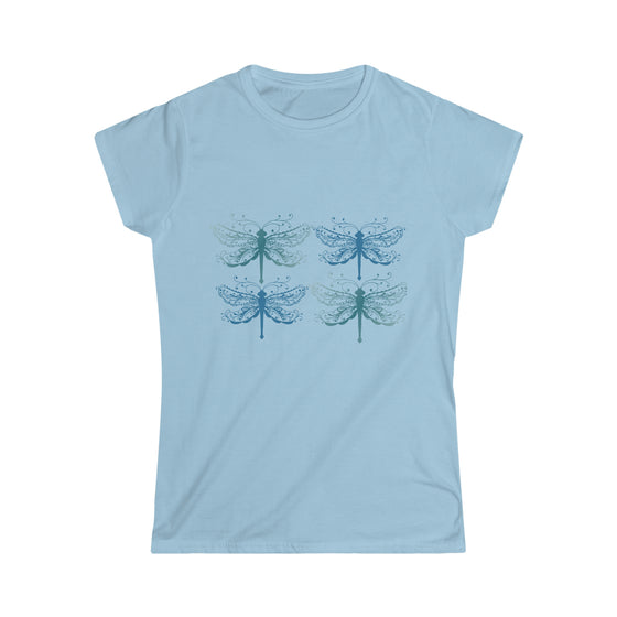 Boho Bohemian Women’s Soft style Tee  T-shirt |  Delicate Dragonfly | Embrace Your Vibe