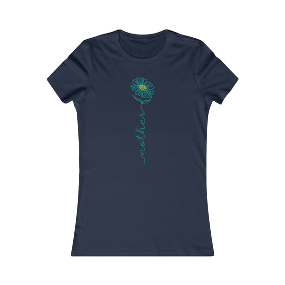 CHILL STITCH – Women’s Bella Canvas – Mama T-shirt – Mother Flower Stem