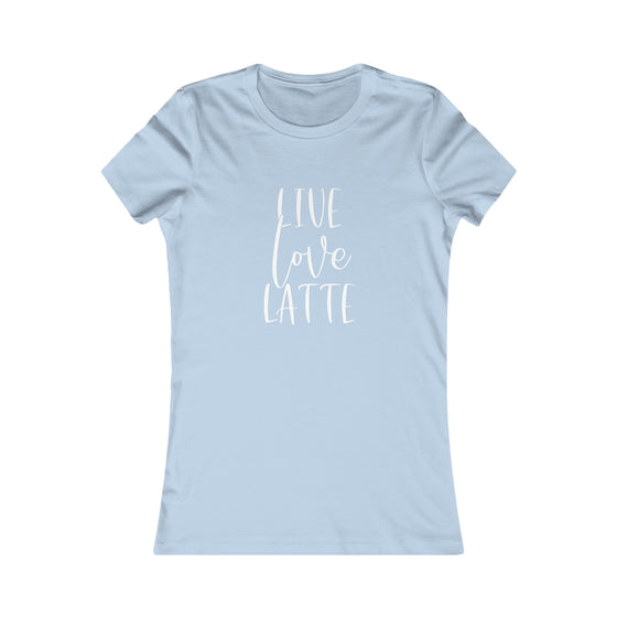 Coffee Lovers Short Sleeve Tee | Live Love Latte T-Shirt