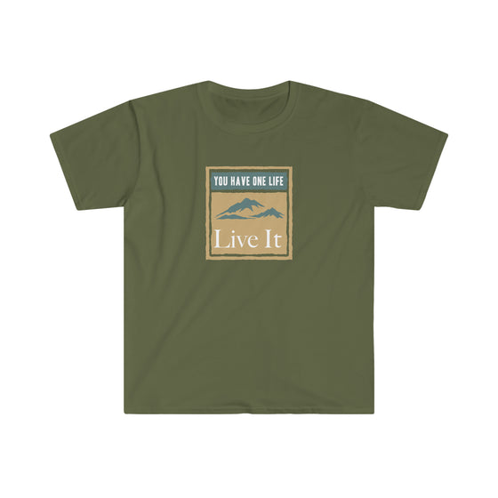 CHILL STITCH – Outdoor Camping Life - Unisex Softstyle T-Shirt – One Life Live It