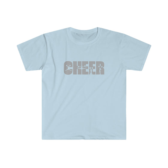 CHILL STITCH – Sporting Name Athlete Silhouettes - Unisex Soft Style T-Shirt – Cheer Cheerleading