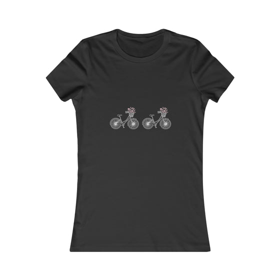 CHILL STITCH – Women’s Bella Canvas -T-shirt – Bicycle Wildflowers