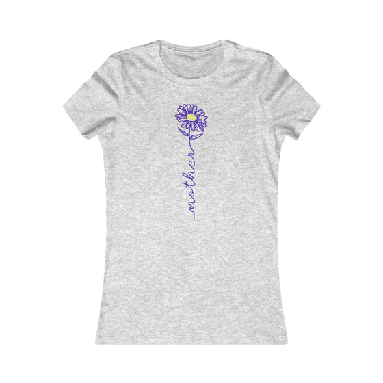 CHILL STITCH – Women’s Bella Canvas – Mama T-shirt – Mother Flower Stem