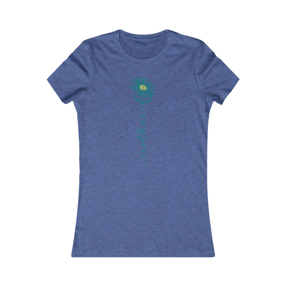 CHILL STITCH – Women’s Bella Canvas – Mama T-shirt – Mother Flower Stem