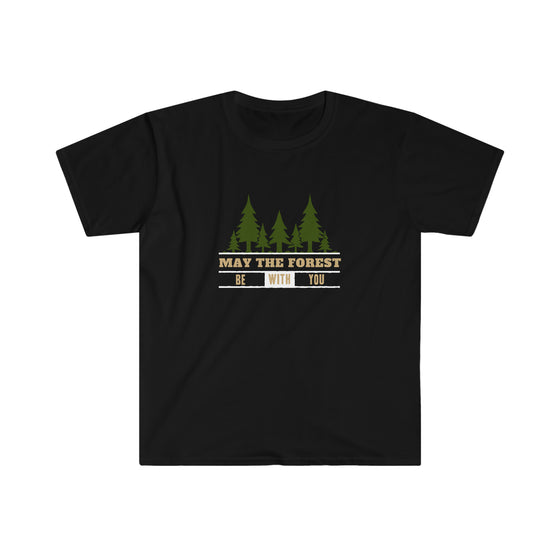 CHILL STITCH – Outdoor Life - Unisex Softstyle T-Shirt – May The Forest Be With You