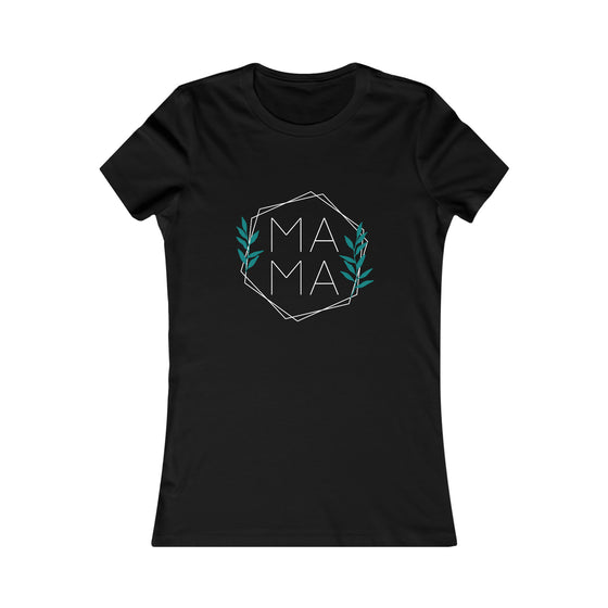 CHILL STITCH – Women’s Bella Canvas – Mama T-shirt – Mama Leaves Hexagonal