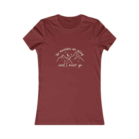 CHILL STITCH – Women’s Bella Canvas -T-shirt –Camping Mountains Calling