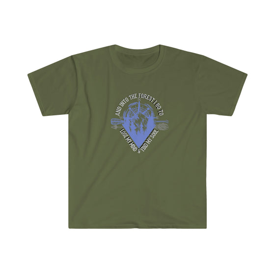 CHILL STITCH – Outdoor Camping Life - Unisex Softstyle T-Shirt – Mountains Compass Soul