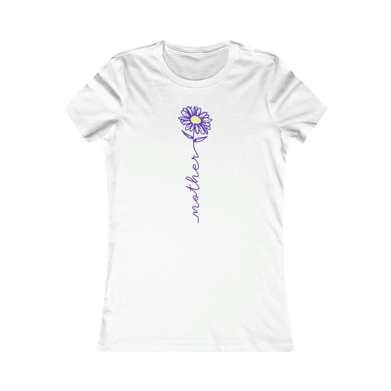 CHILL STITCH – Women’s Bella Canvas – Mama T-shirt – Mother Flower Stem