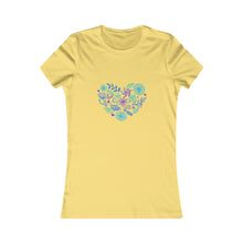  CHILL STITCH – Women’s Bella Canvas -T-shirt –  Flower Heart