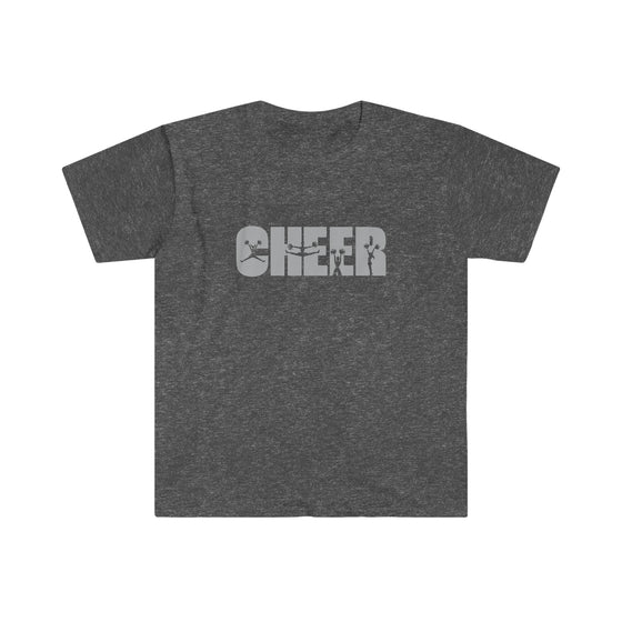 CHILL STITCH – Sporting Name Athlete Silhouettes - Unisex Soft Style T-Shirt – Cheer Cheerleading