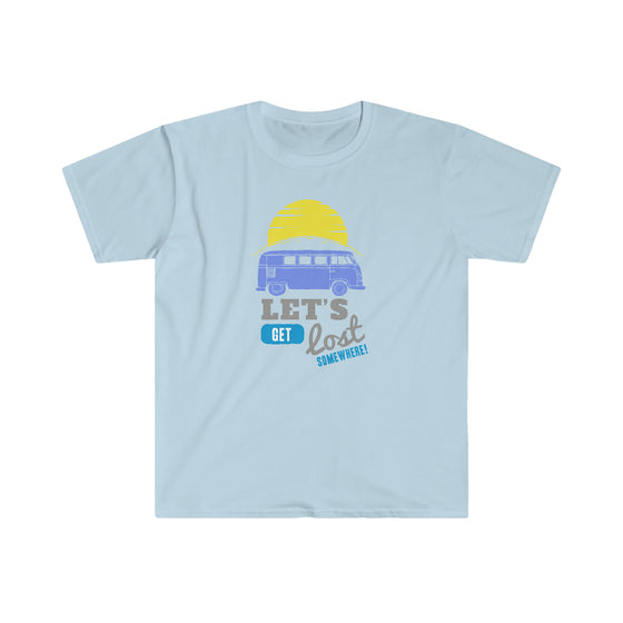 CHILL STITCH – Outdoor Camping Life - Unisex Softstyle T-Shirt – VW Bus Let's Get Lost