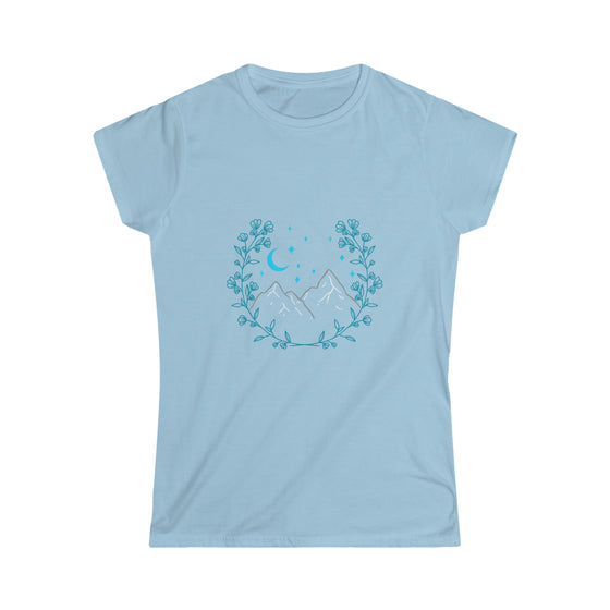 Boho Bohemian Women’s Soft style Tee T-shirt | Mountain Wreath | Embrace Your Vibe