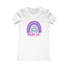 CHILL STITCH – Women’s Bella Canvas – Mom T-shirt –Mom Life Rainbow