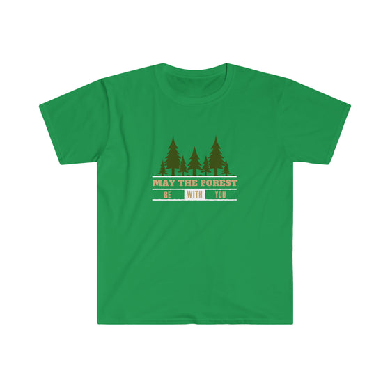 CHILL STITCH – Outdoor Life - Unisex Softstyle T-Shirt – May The Forest Be With You