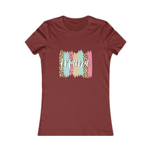  CHILL STITCH – Women’s Bella Canvas – Mom T-shirt –Mama Paint Strokes Leopard