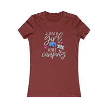  CHILL STITCH – Women’s Bella Canvas -T-shirt – Girl Loves Camping