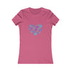 CHILL STITCH – Women’s Bella Canvas -T-shirt –  Flower Heart