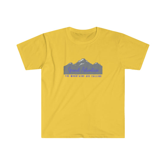 CHILL STITCH – Outdoor Camping Life - Unisex Softstyle T-Shirt – Grand Adventure Mountains