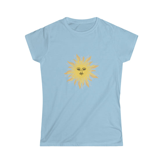 CHILL STITCH | Women's Soft style Tee  Sun's Face Warmth T-shirt